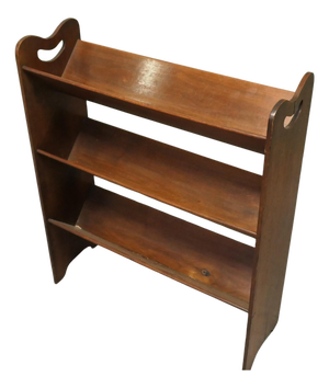 Arts and Crafts Open Front Slope-Shelf Book Trough