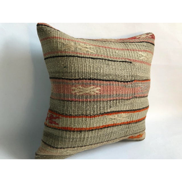 Handmade Decorative Kilim Turkish Anatolian Lumbar Pillow, Sofa Pillow, Cushion Cover Pillow. Just Pillow Cover, No Insert.