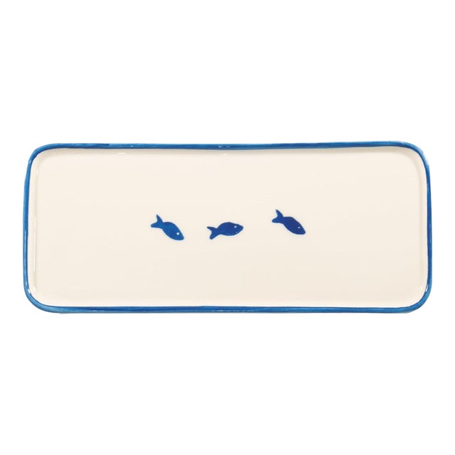 Lido Rectangular Plate - Set of 4 - Fish For Sale