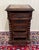 Antique French Marble Top Chest Side or End Table Nightstand Barley Twist Oak For Sale - Image 11 of 18