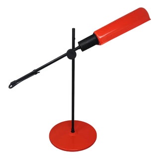 Red Table Lamp from Veneta Lumi, Italy, 1970s For Sale