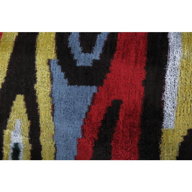 Ikat Colorful Pillow Cover - Set of Three For Sale - Image 4 of 8