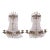 Mid 20th Century Swedish Brass and Crystal Prism Wall Sconces With Candle Arms - Pair For Sale