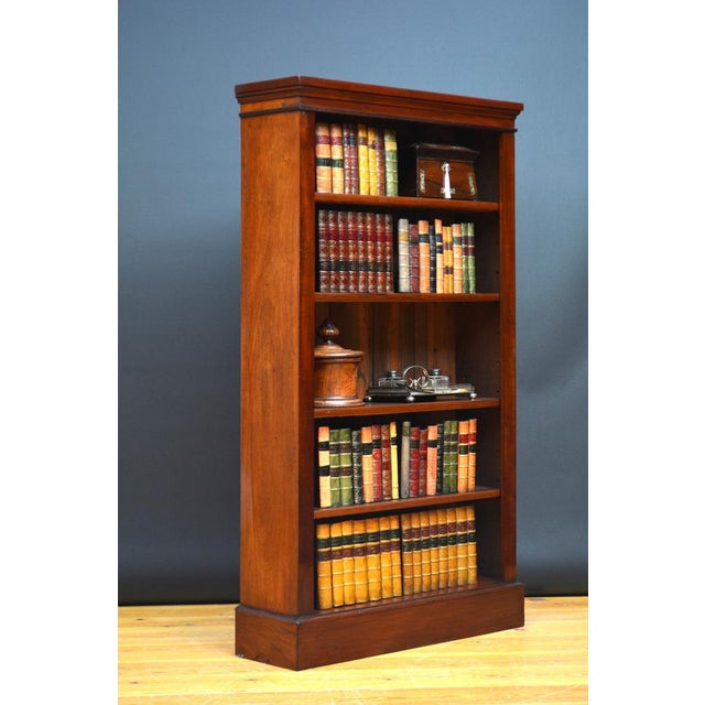 Victorian Mahogany Open Bookcase, 1880 For Sale - Image 4 of 16