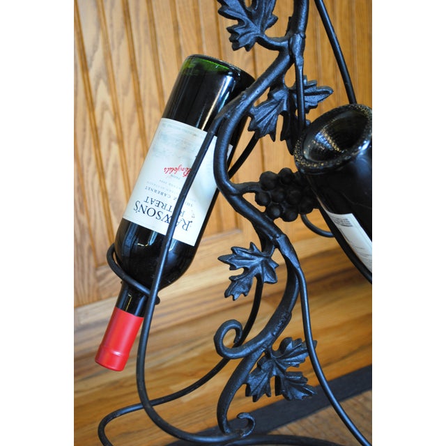 forged wine rack
