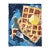 Leggo My Square Eggo - Original Blue and Gold Contemporary Mixed Media Work on Paper by Kellie Newsome For Sale