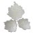 Vintage Set of 3 Crate & Barrel White Leaf Bowls For Sale