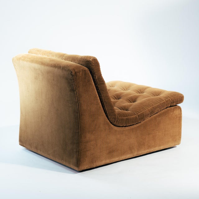 Brown Corduroy Modular Lounge Chairs by DUX, Sweden, 1970s, Set of 2 For Sale - Image 10 of 18