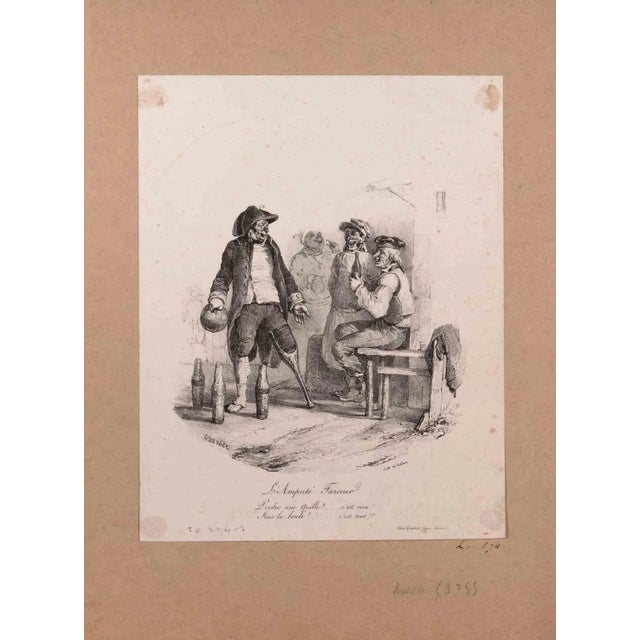 L'Amputé farceur is an original artwork realized by Nicolas Toussaint Charlet (1792-1845). Lithograph print. Signed on...