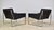 Metal Contemporary Fabien Baron for Bernhardt Design B3 Leather Lounge Chairs – A Pair For Sale - Image 7 of 13