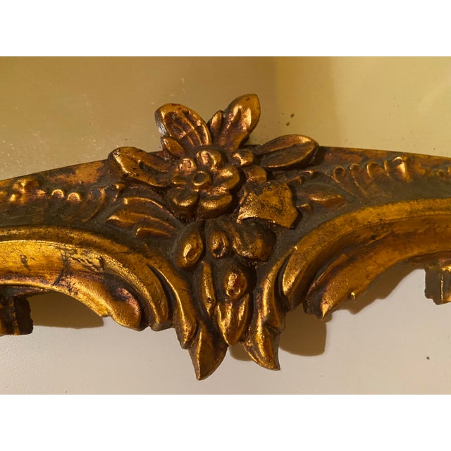 Bronze Antique Giltwood Mirror For Sale - Image 8 of 9