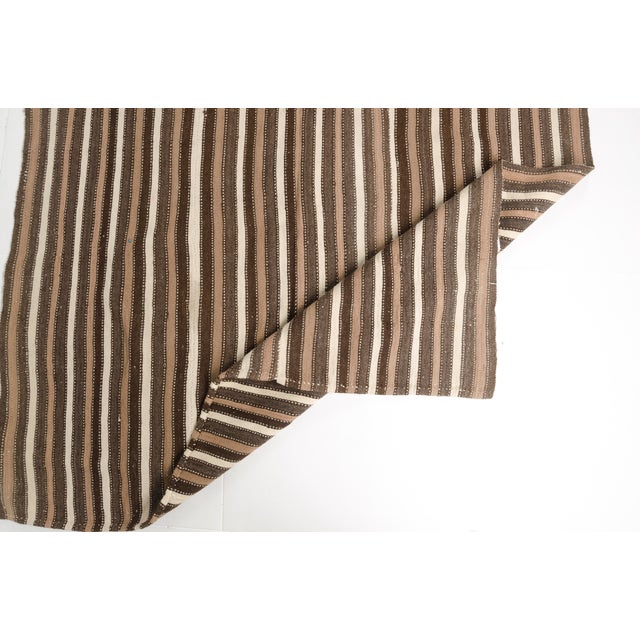 Turkish Ethnic Vintage Kilim Rug For Sale - Image 3 of 10