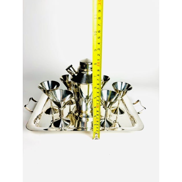 Old English Silver-Plated Cocktail Set, Circa 1940 For Sale - Image 12 of 12