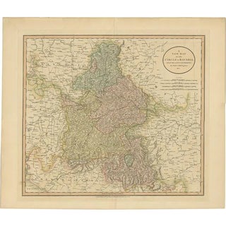 Antique Map of Bavaria and Salzburg attributed to Cary, 1811 For Sale