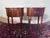 Pair of Vintage Italian Marquetry Inlaid Kidney-Shaped Walnut Side Table With Two Drawers, Louis XV Style Legs For Sale - Image 10 of 12