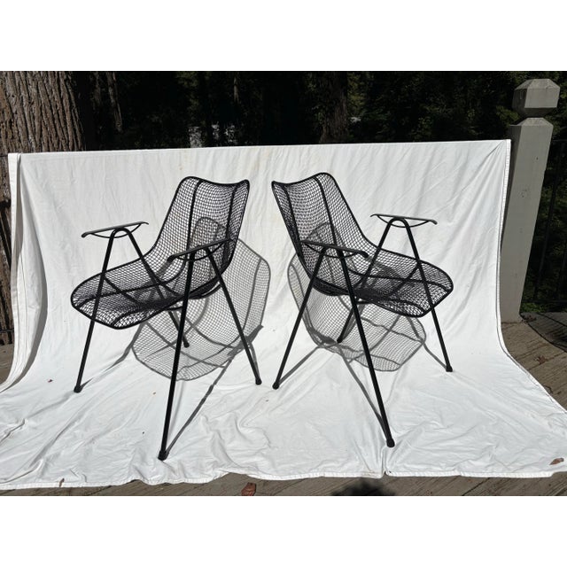 Russell Woodard Russell Woodard Sculptura Petite Arm Chairs, a Pair For Sale - Image 4 of 12