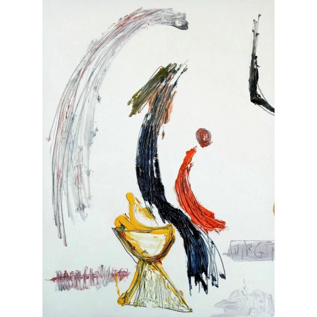 2020s 28.4" by 22.4" Contemporary Abstract Original Figurative Oil Painting by Diane Grant - Unique Piece For Sale - Image 5 of 10