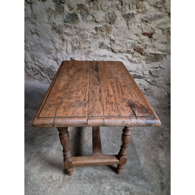 18th Century French Rustic Oak Country Table For Sale - Image 4 of 18