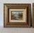 Set of 2, vintage Mid Century, gilt carved wood Frames with signed original, oil on board landscape paintings - one of a...
