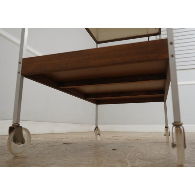 Salton Hotable Serving Cart W. Glass Top For Sale - Image 10 of 16