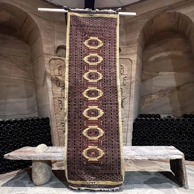 Middle Eastern Wall Art Tapestry Traditional Large Signed For Sale - Image 13 of 13