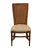 French Country Century Furniture Solid Oak Rustic Country French Cane Back Dining Side Chair For Sale - Image 3 of 10