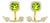 Late 20th Century 14K Yellow Gold Peridot Diamond Hanging Arrow Earrings, Pair For Sale