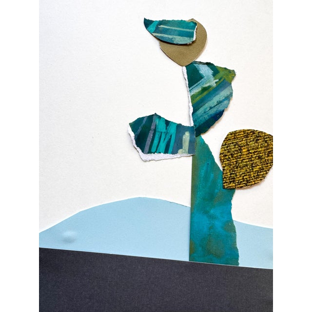 Paper "Cut to the Feeling 2" Original Framed Collage on Paper by Zac Woodiel For Sale - Image 7 of 12