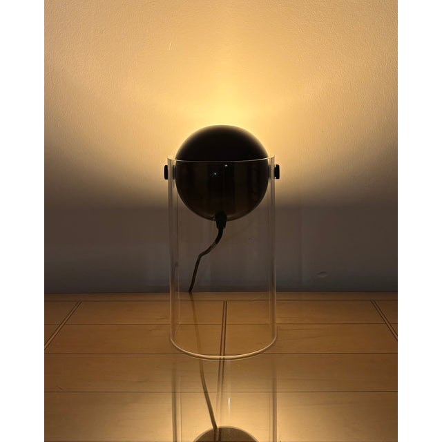 Space Age Brown Eyeball Spot Light with Acrylic Stand, 1970s For Sale - Image 10 of 18