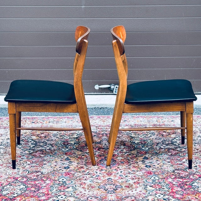 Mid-Century Modern Lane Acclaim Dining Side Chairs - a Pair For Sale - Image 9 of 12
