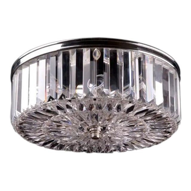 Pier12 Flush Mount in Nickel Finish For Sale