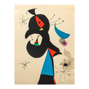 Joan Miro Montroig 4 (M. 956) Signed Modern Lithograph in Colors h.c. 7/10