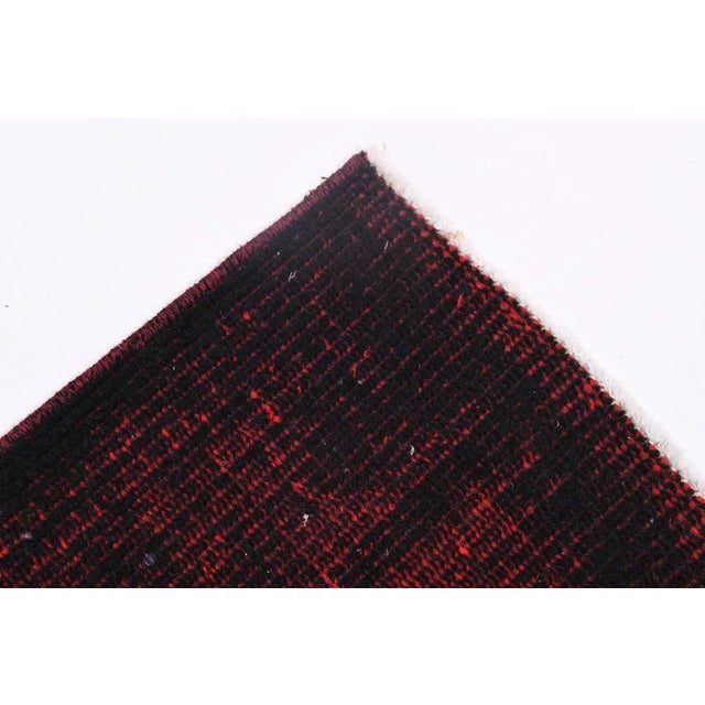 Vintage Black & Red Rug For Sale - Image 15 of 18