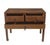 Aged Elm Wood 3-Drawer Side or Console Table For Sale - Image 10 of 11