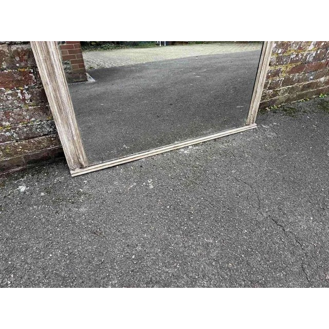 Large Antique English Ornate Overmantle Mirror For Sale - Image 4 of 7