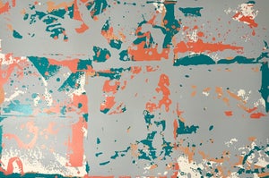 Walter Darby Bannard, Large Mandragora Abstract Expressionist Screenprint Lithograph Darby Bannard, c.1980