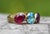 Multicolor 14k Gold Ring With Amethyst, Ruby and Topaz, Size 5 For Sale - Image 6 of 7