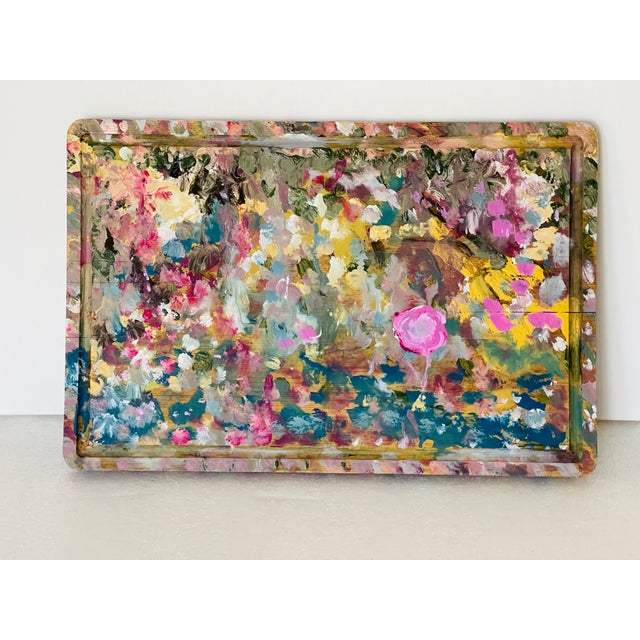 Abstract 1970s Artist Board Abstract Painted Double Sided For Sale - Image 3 of 7
