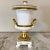 Early 20th Century Antique Empire Style Gilded Mantel Urn For Sale - Image 5 of 13