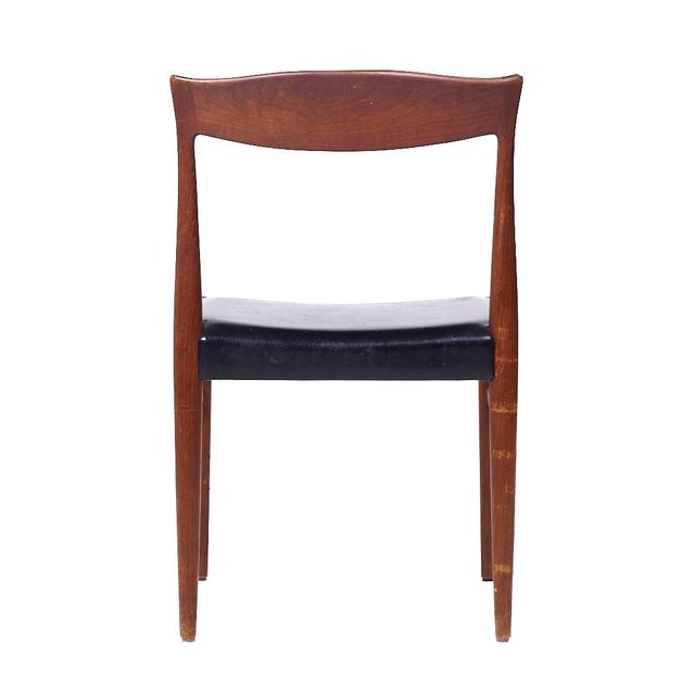 Arne Hovmand Olsen Mid Century Danish Teak Dining Chair For Sale In Chicago - Image 6 of 10