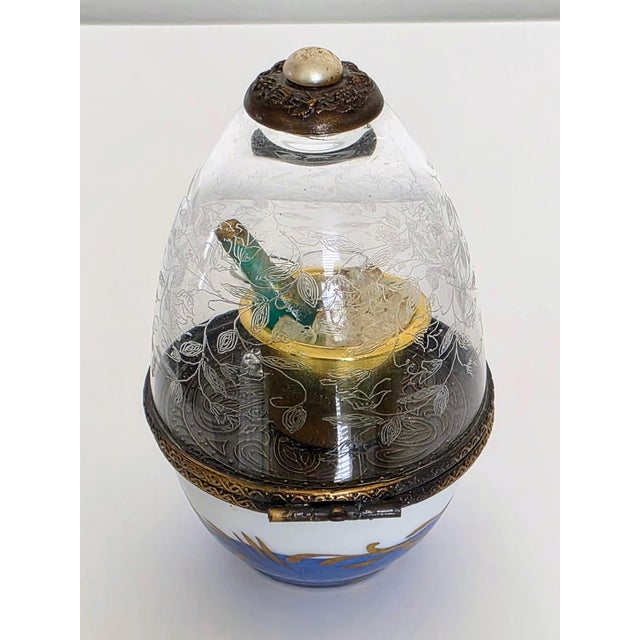 Limoges, France Vintage Limoges France La Gloriette Domed Egg Champagne For Sale - Image 4 of 9
