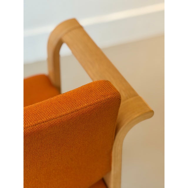 Mid-Century Modern Orange Stacking Armchairs by Rud Thygesen & Johnny Sørensen for Magnus Olesen, Denmark, 1970s, Set of 2 For Sale - Image 17 of 18