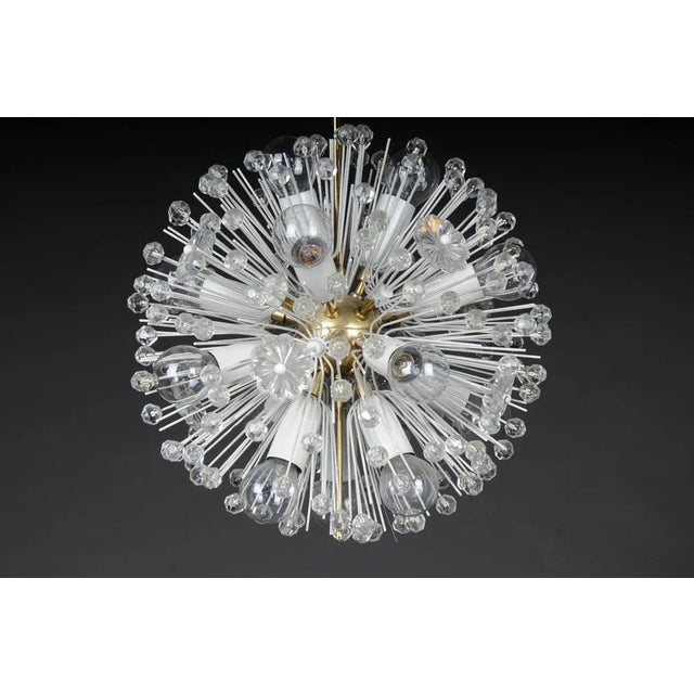 Metal Vintage Snowball Chandelier by Emil Stejnar, 1950s For Sale - Image 7 of 13