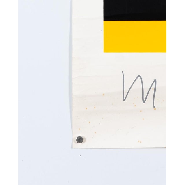 White Grenoble 1969 Original Serigraph Exhibition Poster by Max Bill For Sale - Image 8 of 9