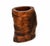 Late 19th Century Antique Whole Root Solid Wood Brush Pot Vase Jar 15.75 Lb For Sale - Image 5 of 17