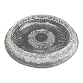 1940s René Lalique Crystal "Marguerites" Decorative Bowl For Sale