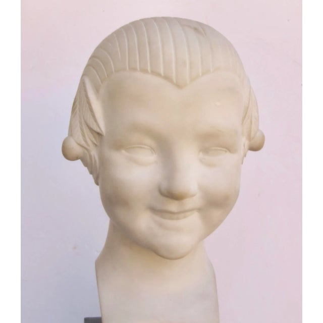 1930s Gaston Herbemont Art Deco Marble Sculpture Circa 1930's For Sale - Image 5 of 9