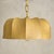 Mid 20th Century Italian Cocoon Pendant with Brass + Wood Detail, 1960s For Sale - Image 5 of 11