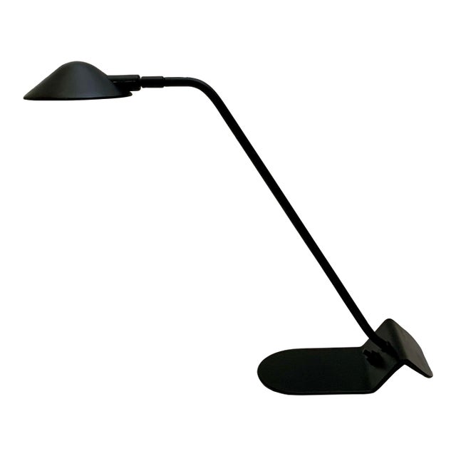 Vintage Black Metal Desk Lamp For Sale