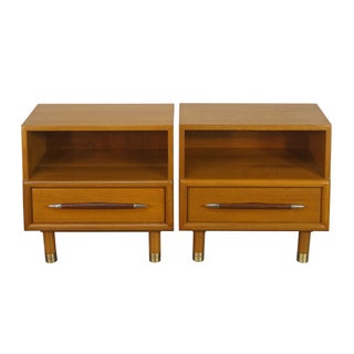 Brown & Saltman Nightstands by John Keal For Sale
